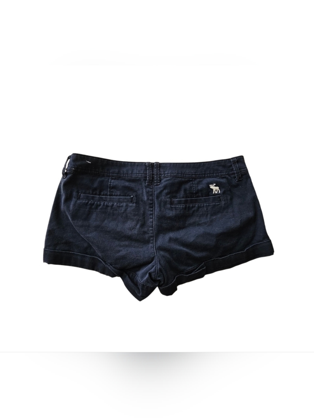 Vintage Abercrombie & Fitch Navy Blue Embroidered Moose Y2K Size 4